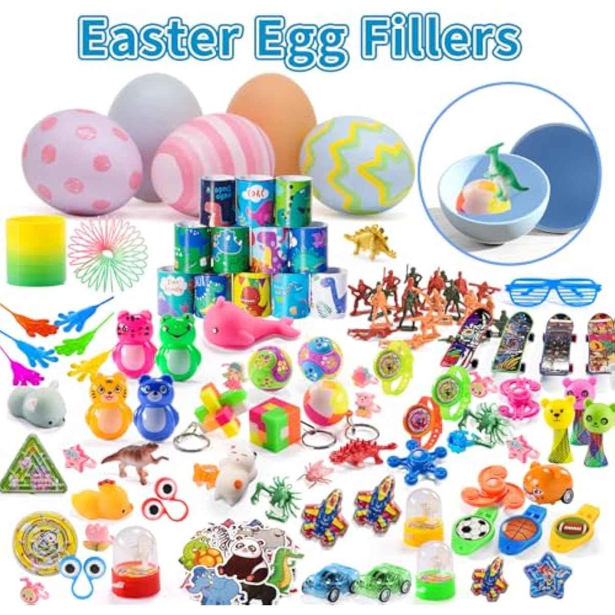 300 PCS Party Favor for Kids Goodie Bags Stuffers, Prize Box Toys for Kids Classroom Bulk, Small Fidget Toys Pinata Fillers, Treasure Chest for Students Rewards, Carnival Prizes, Birthday Gifts