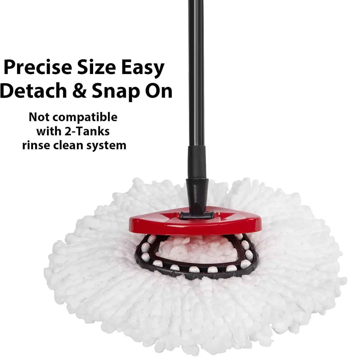 4-pack ocedar easywring spin mop replacement heads for household cleaning