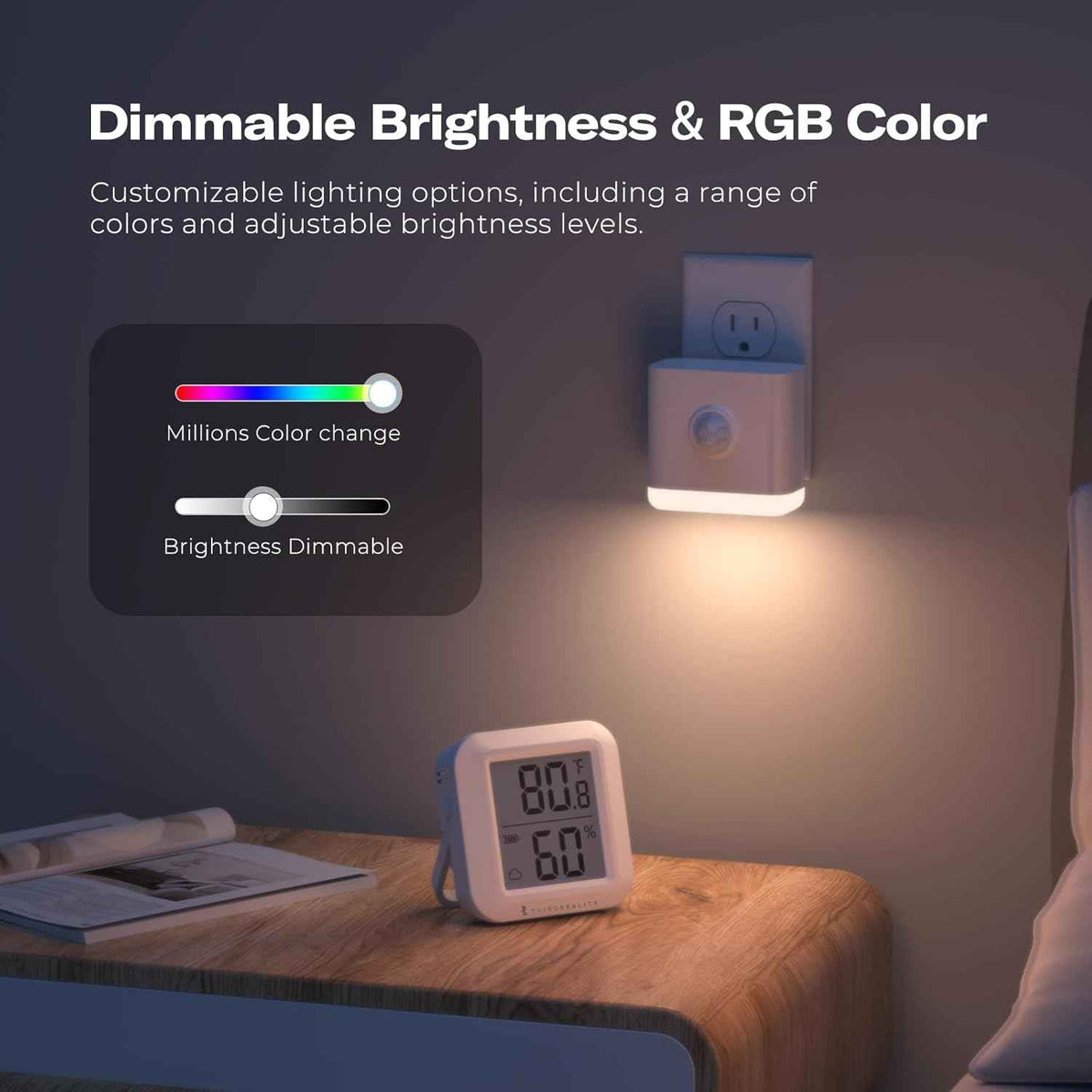 ThirdReality Smart Color Night Light with Matter, WiFi, and Multi-Functionality for Smart Home Use