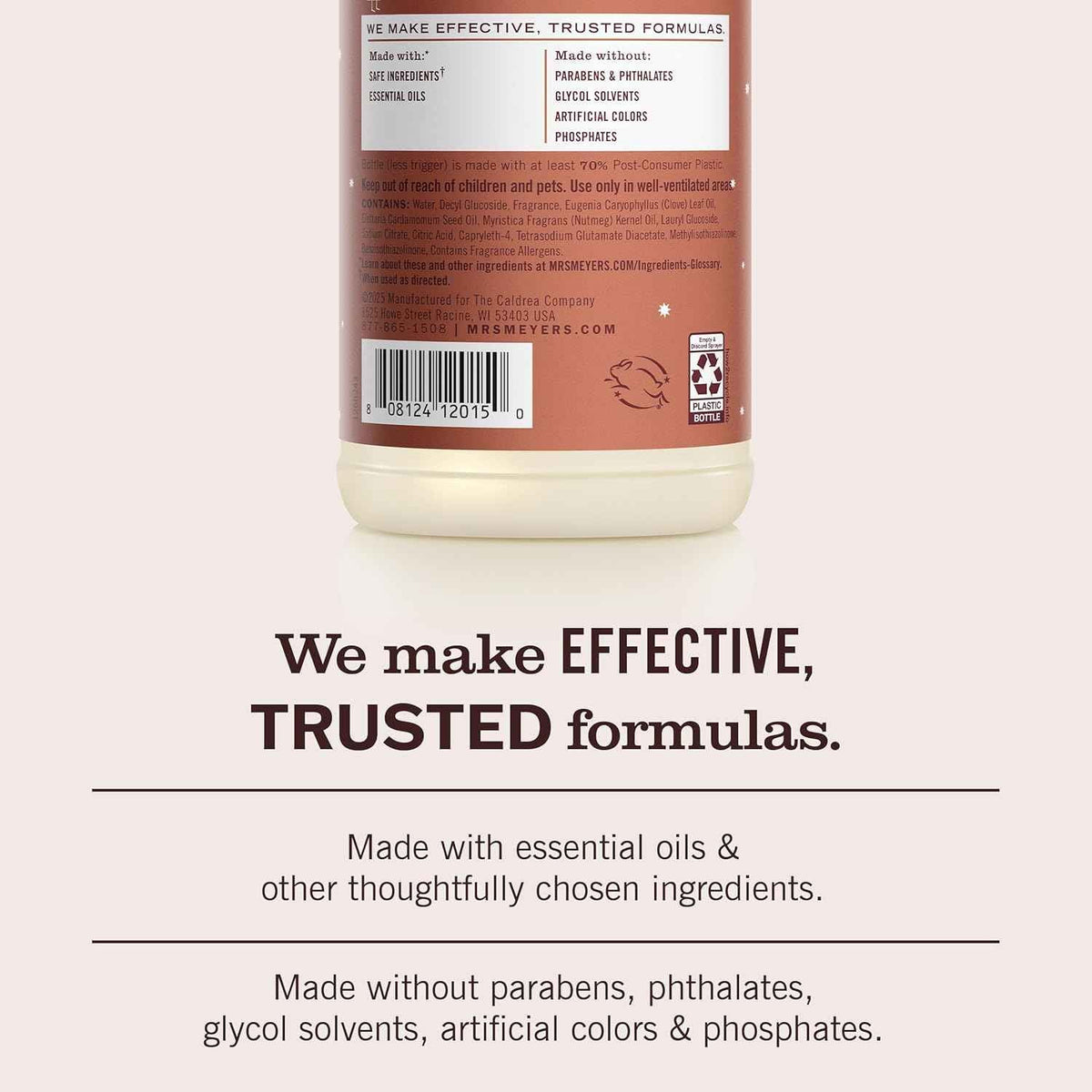 Mrs. Meyer's Gingerbread Multi-Surface Cleaner: 16 Fl Oz Natural Ingredients for Everyday Cleaning