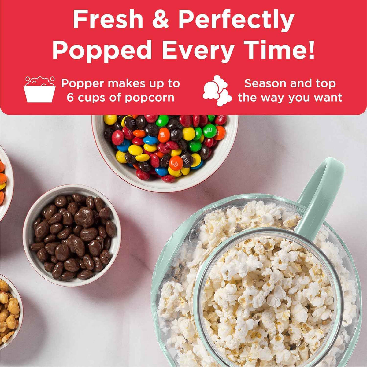 ecolution 1.5-quart aqua micro-pop microwave popcorn popper 3-in-1 lid dishwasher safe made without bpa