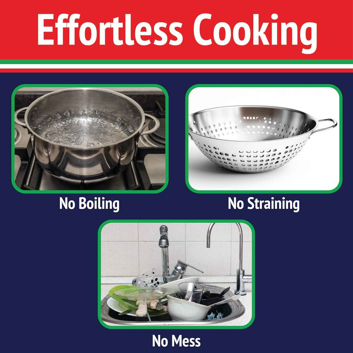 Original Fasta Pasta Microwave Cooker with Lid & Built-in Strainer, Patented Design for Perfect Al Dente Pasta Every Time