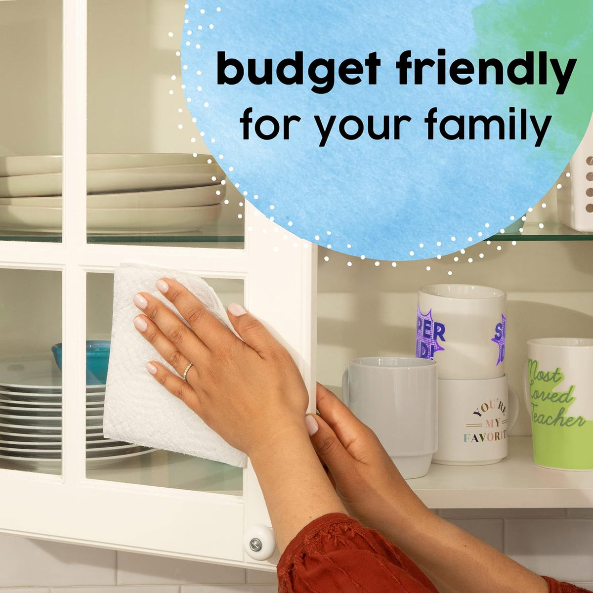 Bounty Essentials Select-A-Size White Paper Towels, 2 Triple Rolls, 6 Regular Rolls Equivalent
