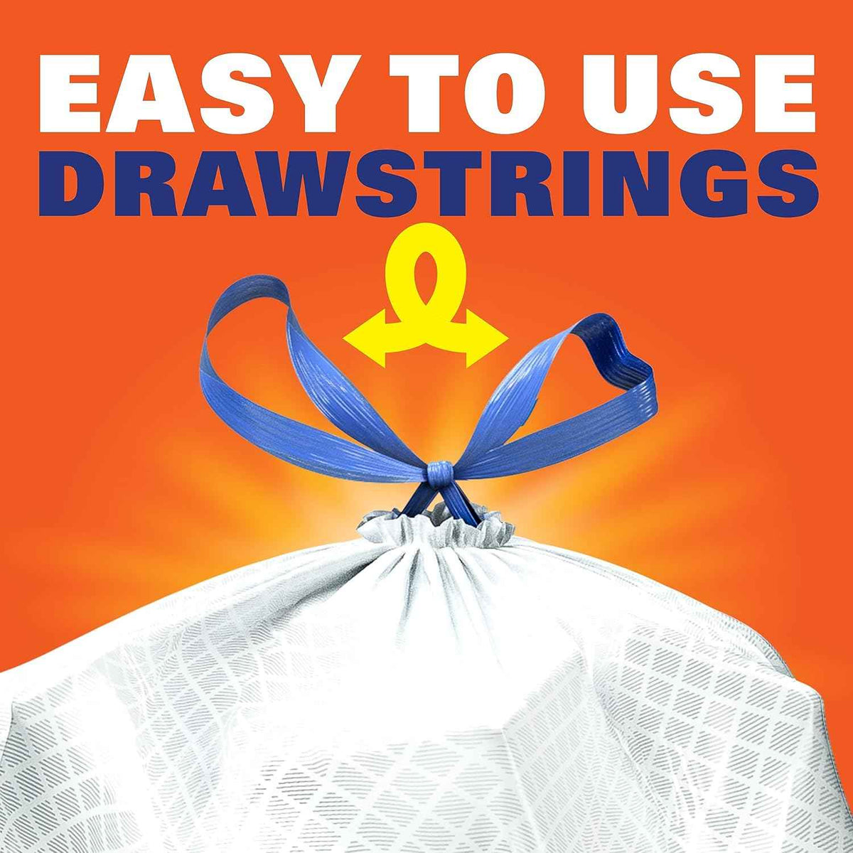 Hefty Ultra Strong 13 Gallon Trash Bags with 6-in-1 Protection and Citrus Scent for Kitchen Waste