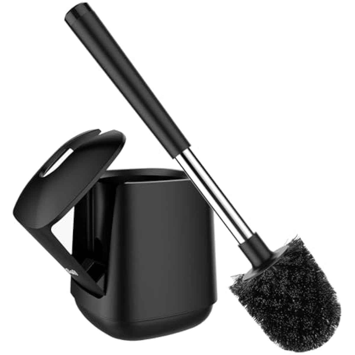 SetSail Toilet Brush and Holder, Easy Cleaning, Self-Closing Lid, Extra Long Handle