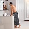 Utopia Towels Jumbo Bath Sheet 2 Piece, 600 GSM, 35 by 70 Inches, 100% Ring Spun Cotton, Absorbent and Quick Dry Extra Large Bath Towel, Grey