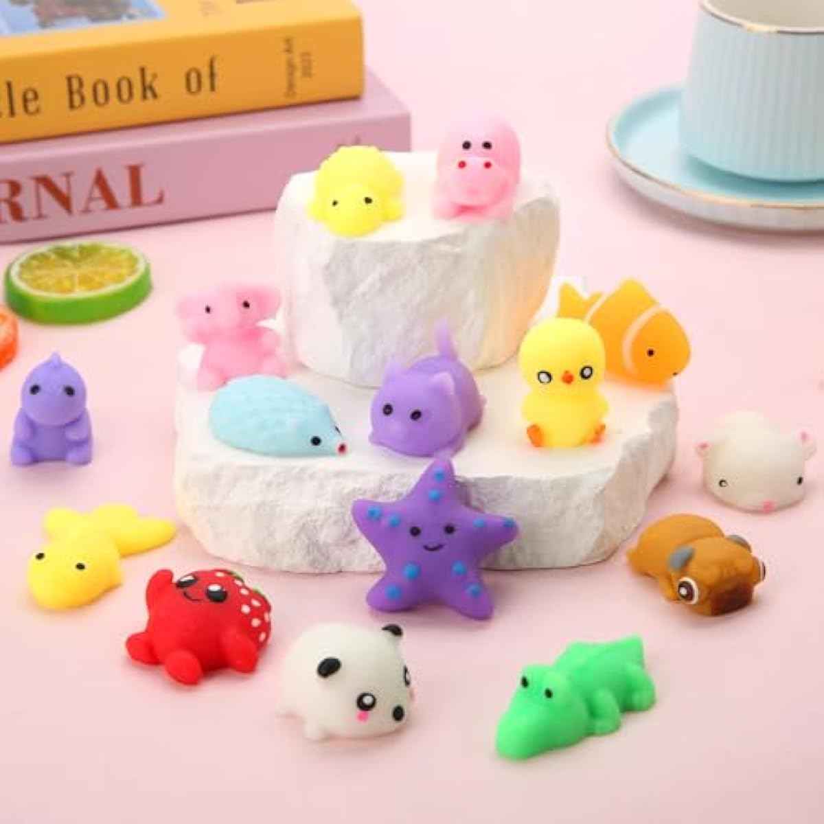 30 pack kawaii squishy toys for kids 4-8 treasure box party favors
