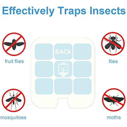 40 Pack Refill Glue Cards Compatible with Safer Home SH502 and Dynatrap DT3005W Dot Indoor Fly Trap Plug-in Insect Trap Replacement Sticky Glue Boards