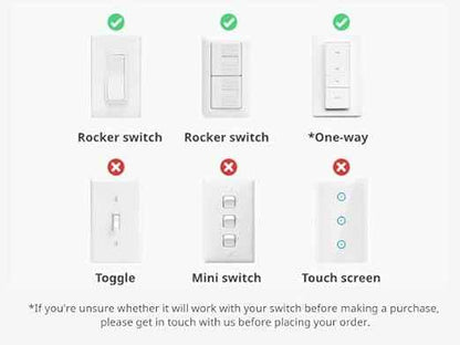 SwitchBot Smart Switch Button Pusher - Bluetooth Fingerbot for Rocker Switch/One-Way Button, Automatic Light Switch, Timer and APP Control, Works with Alexa When Paired with SwitchBot Hub (Black)