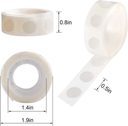 1000pcs Glue Point Clear Balloon Glue Removable Adhesive Dots Double Sided Dots of Glue Tape for Balloons Craft Glue Points Dots Sticky Dots or Wedding Decoration