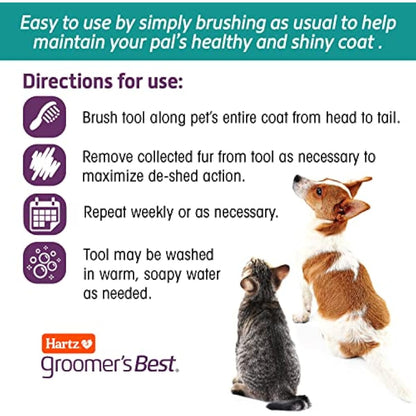Hartz Groomer's Best Combo Dog Brush, Multi-Colored