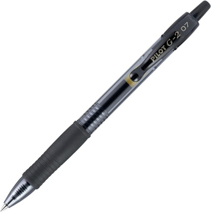 PILOT G2 Premium Refillable & Retractable Rolling Ball Gel Pens, Fine Point, Black Ink, 12 Count (Pack of 1) (31020)