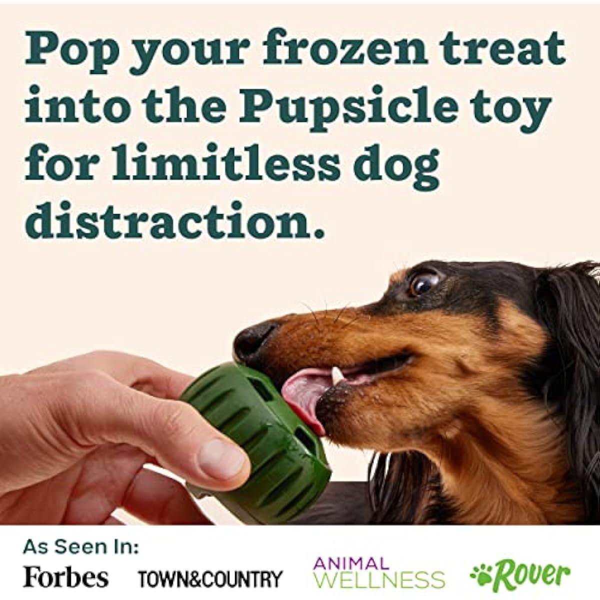 WOOF Pupsicle Treat Tray Mold, Large 25-75lbs, Silicone, Dishwasher Safe, Reusable, Freeze Refill, Dog Treats, Pupsicle Toy