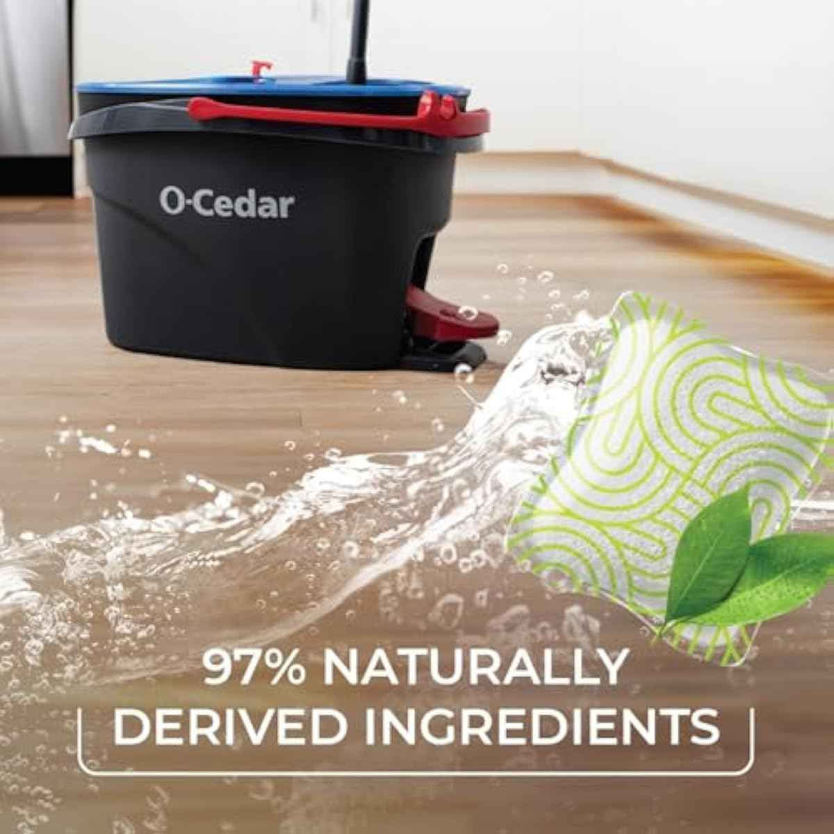 O-Cedar PACS Hard Floor Cleaner, 10-count, lavender scent, 97% natural ingredients, safe for all hard floors
