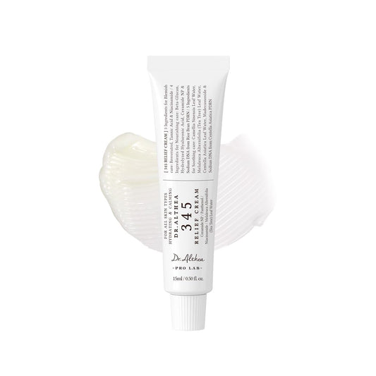 Dr.Althea 345 Relief Cream | Daily Face Moisturizer for Soothing Recovery and Blemish Care with PDRN & Niacinamide | Korean Vegan Skin Care for All Skin Types, 0.50 Fl Oz (Ver.2 - Pack of 1)