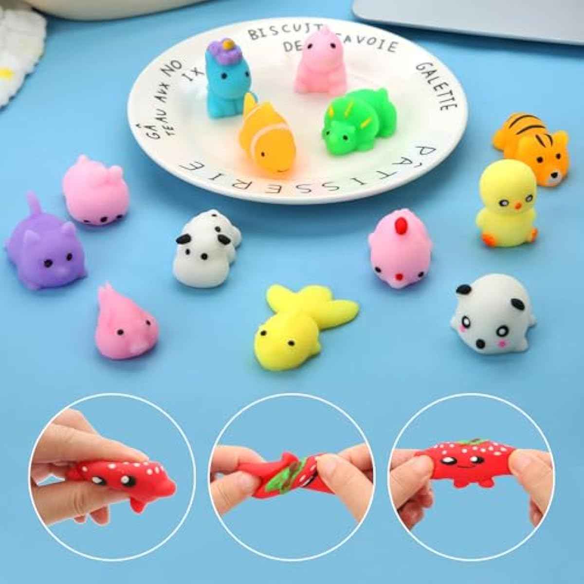 30 pack kawaii squishy toys for kids 4-8 treasure box party favors