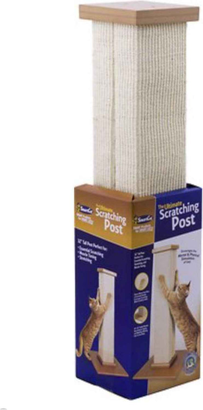 SmartCat Pioneer Pet Ultimate Scratching Post 32-inch Beige