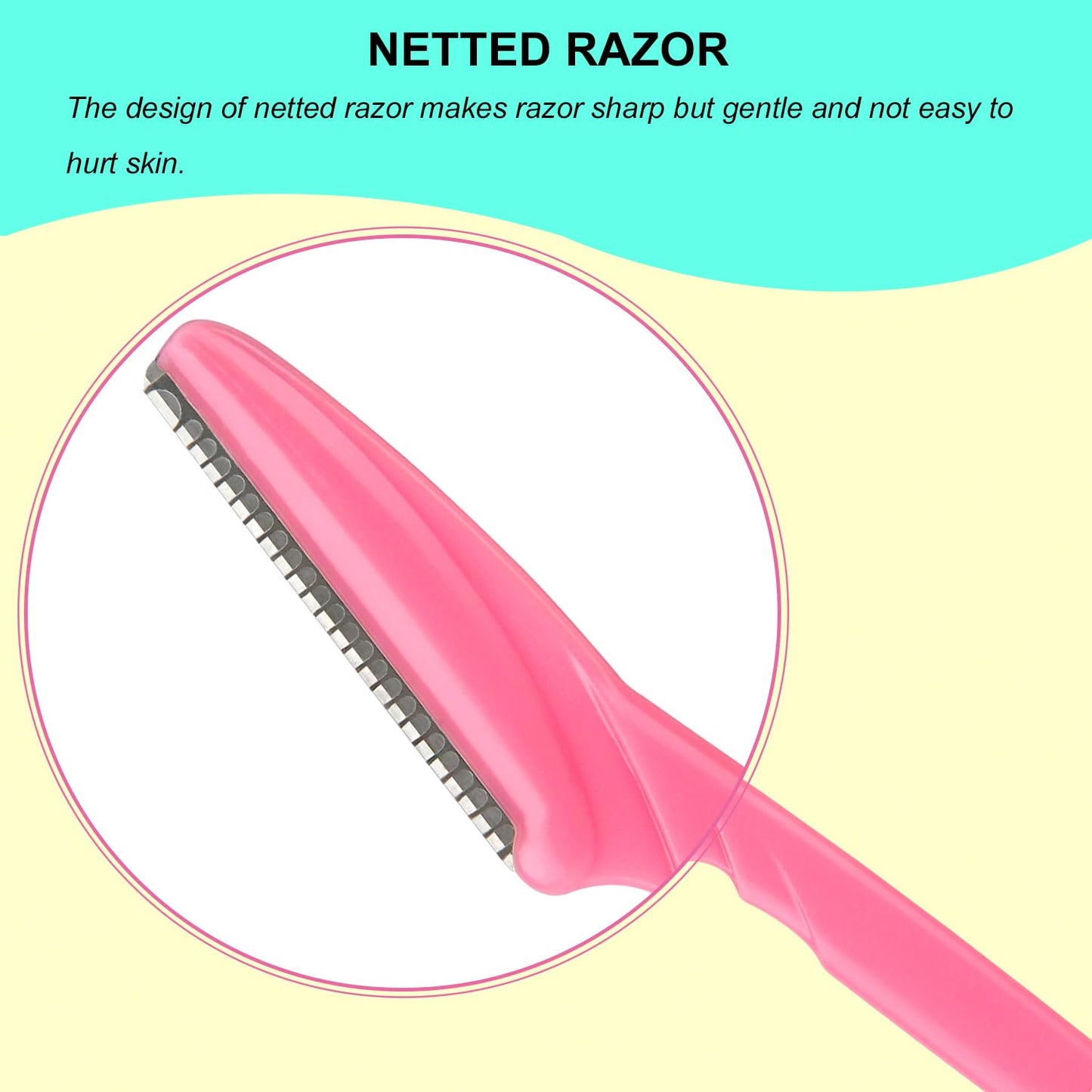 66 Eyebrow Razor and Face Razor for Women and Men, Eyebrow Hair Trimmer and Shaver with Protective Cover,Safe and Newbie Friendly