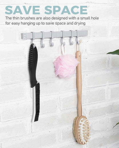 SXhyf Crevice Cleaning Brush - Grout Scrub Brush, House Cleaning Supplies, Gap Cleaning Tools, Home Essentials, Gifts for Women Men, Hard Bristle Crevice Cleaner Brush for Household Use, Bathroom