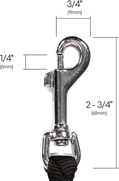 Caldwell's Pet Supply Co. Dual Dog Leash, Heavy Duty, 54" Long, Nylon/Polyester Blend, for Small, Medium, or Large Dogs