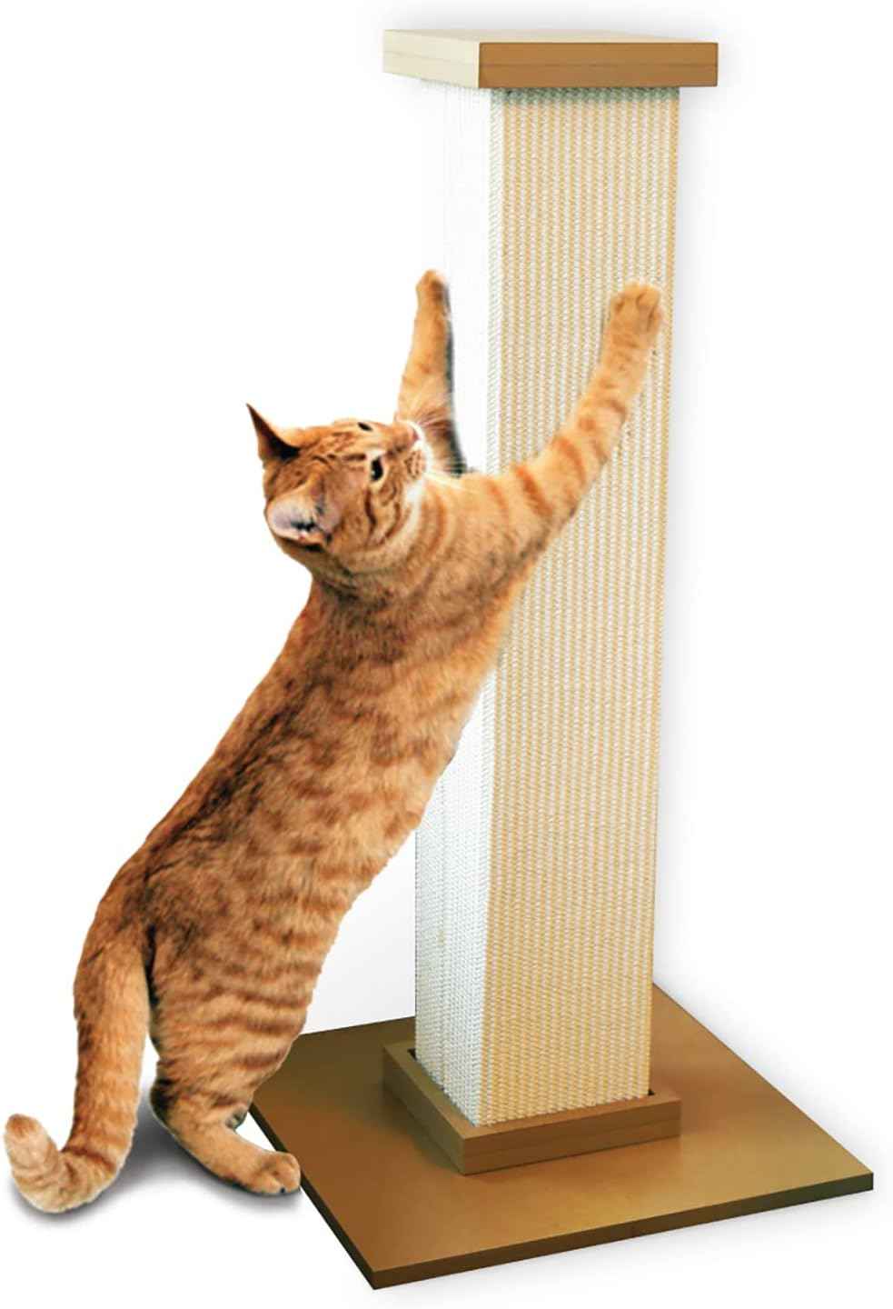 SmartCat Pioneer Pet Ultimate Scratching Post 32-inch Beige