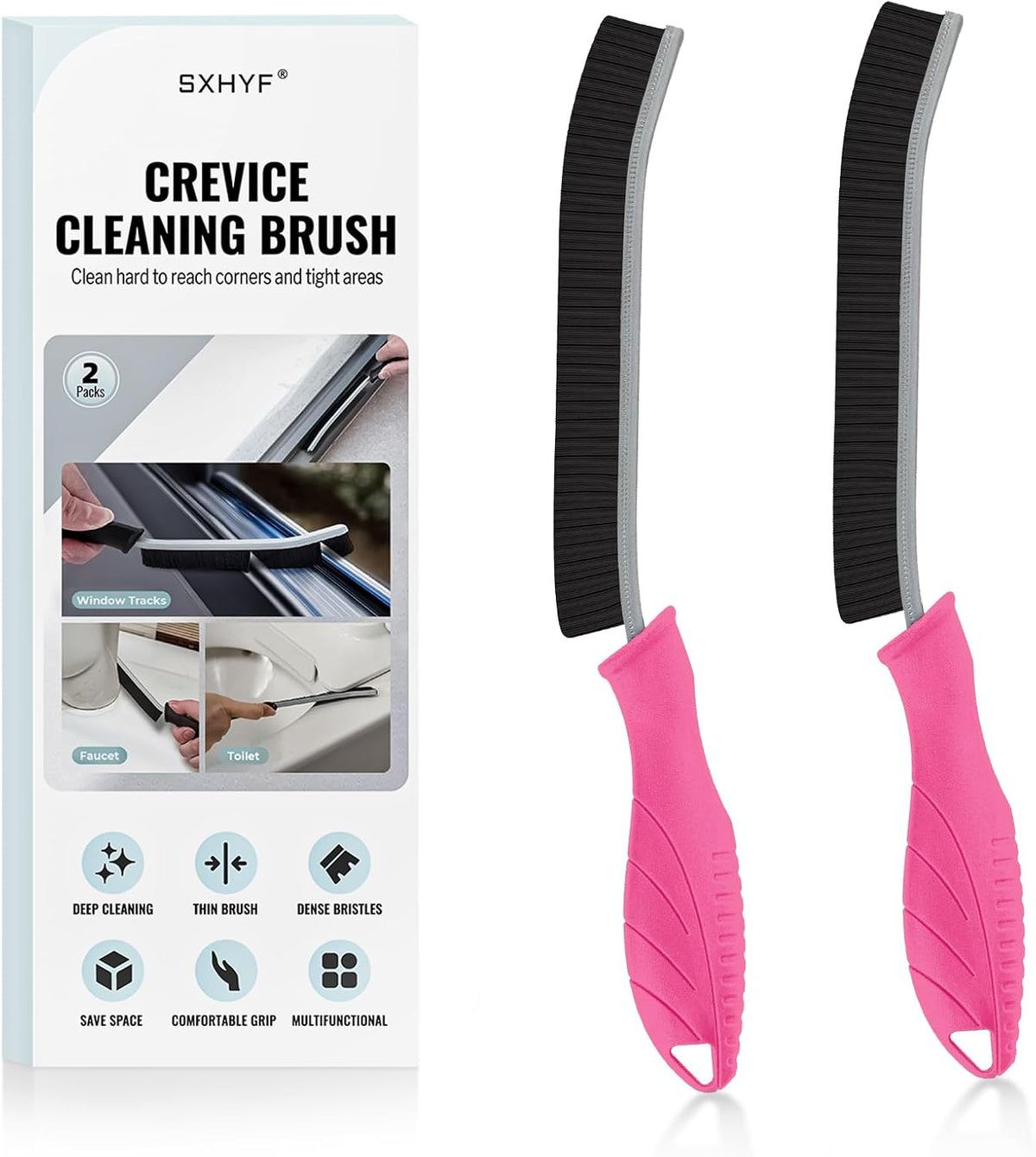 sxhyf crevice cleaning brush hard bristle grout scrub brush for bathroom kitchen household cleaning