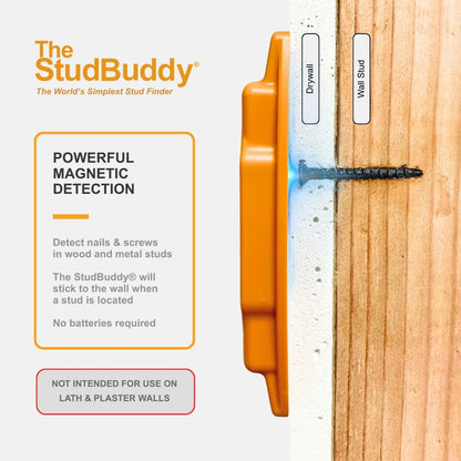The Original StudBuddy® Magnetic Stud Finder - Made in the USA - Easy to Use Stud Finder - No Batteries Required - Powerful Magnet Stud Finder - Stud Finder for Drywall and Wood
