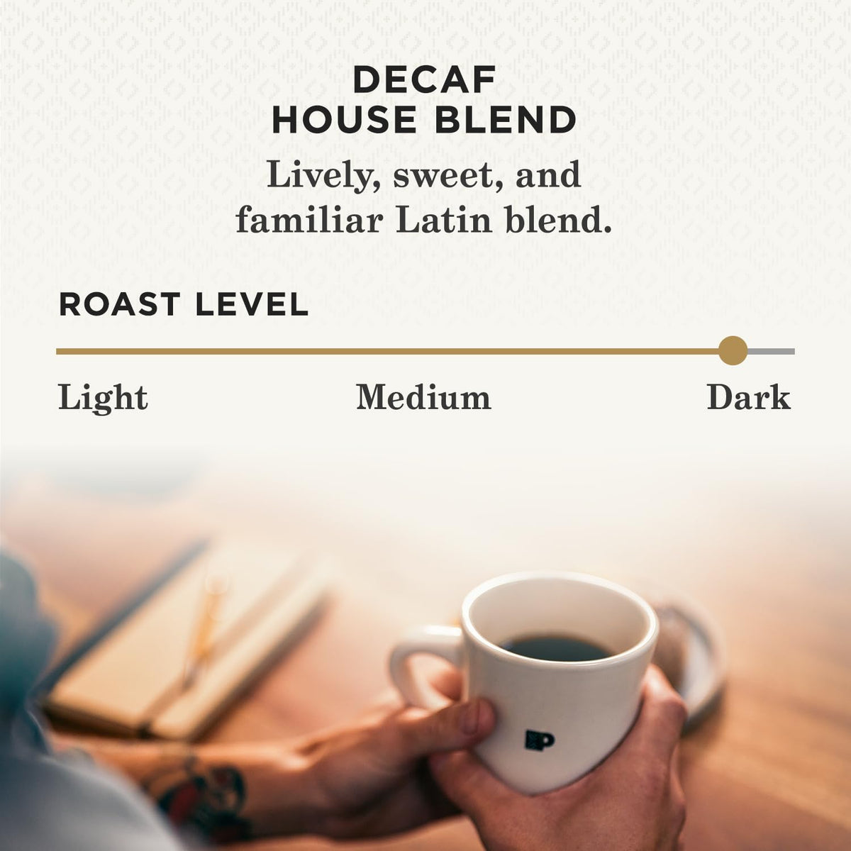 peets coffee, dark roast decaf, 100% arabica, single serve coffee pods, 32 count box