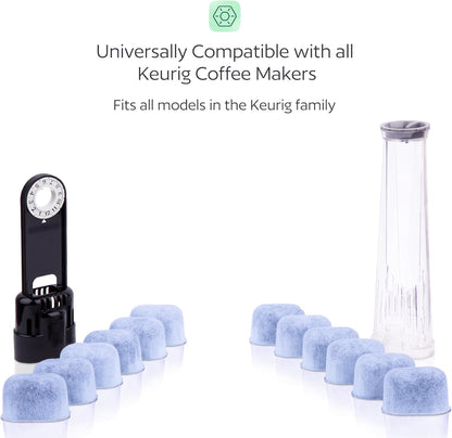 Keurig Filter Replacement - 12 Water Filters for Keurig K-Mini, K-Supreme, K-Slim, K-Express, K-Classic, K-Duo, K-Duo Hot & Iced, K-Elite, K-Select, K-Cafe, K-Compact, 2.0 and 1.0 Brewers