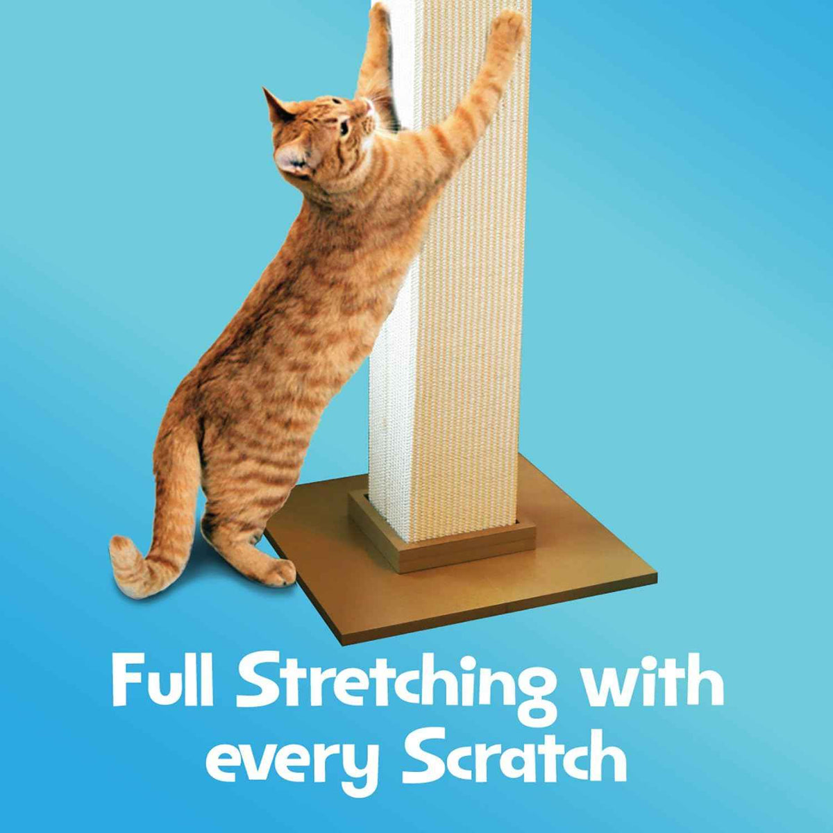 SmartCat Pioneer Pet Ultimate Scratching Post 32-inch Beige