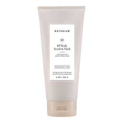 Naturium KP Body Scrub & Mask for Keratosis Pilaris, Bump Eraser Shower Scrub & Exfoliator for Skin, 8 oz