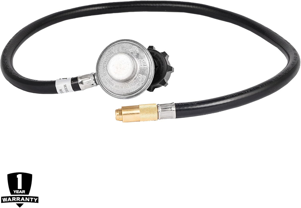 Blackstone 5471 Propane Adapter Hose & Regulator for 20 lb Tank, Gas Grill & Griddle - Weather Resistant & Corrosion Resistant - Extends Up To 3 Feet