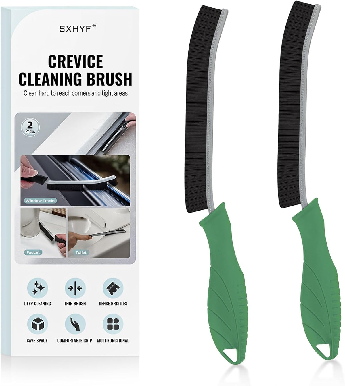 sxhyf crevice cleaning brush hard bristle grout scrub brush for bathroom kitchen household cleaning