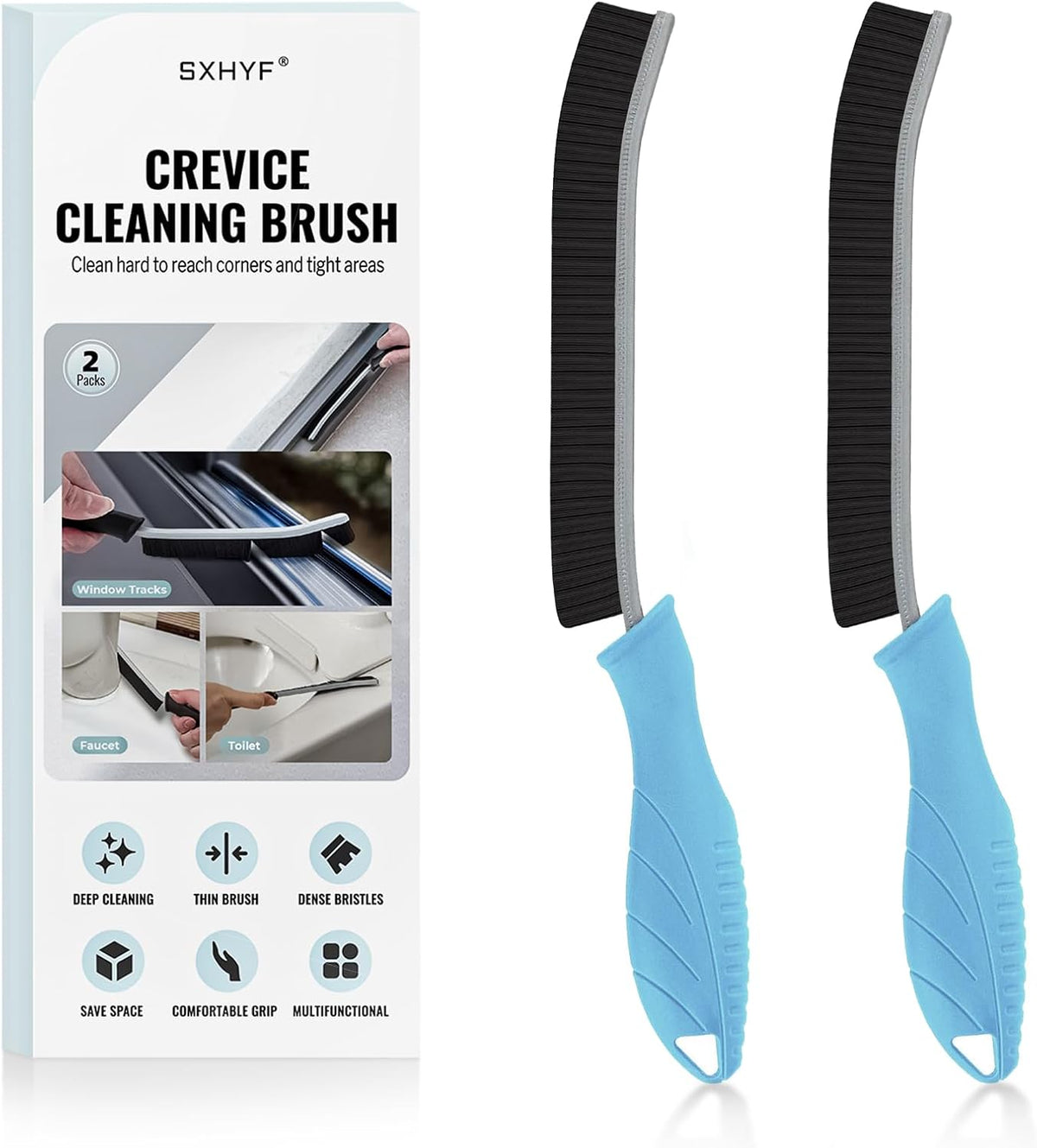 sxhyf crevice cleaning brush hard bristle grout scrub brush for bathroom kitchen household cleaning