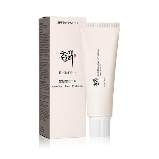 Organic Korean sunscreen SPF50+, PA++++ Riceand Probiotics, Korean Skin Care Solution for All Skin TypesNourishing Skin Protection and UV Def1PCS)