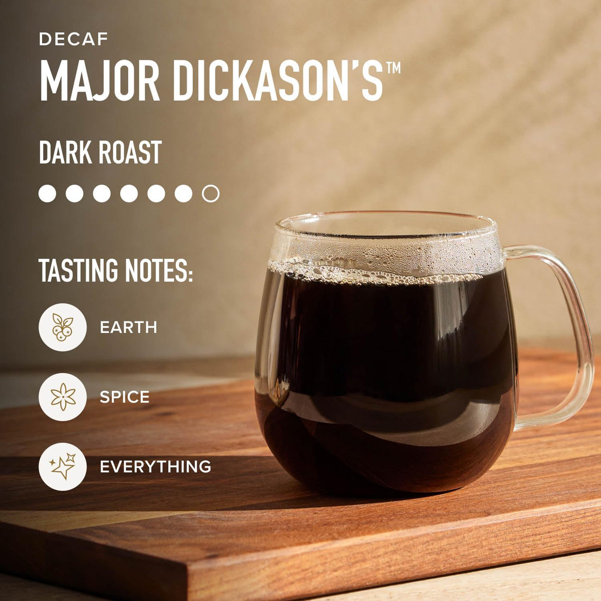 Peet's Decaf Major Dickason's Blend 10.5 Ounce Dark Roast Ground Arabica Coffee Bag