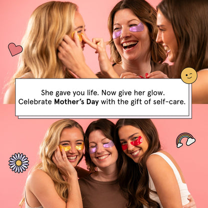grace & stella Retinol Under Eye Patches for Puffy Eyes & Dark Circles - Restoring Gel Under Eye Masks with Hyaluronic Acid - Birthday Gifts for Women, Bachelorette Party Favors (Purple, 24 Pairs)