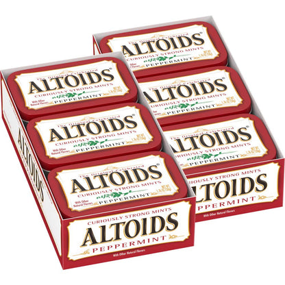 altoids classic peppermint breath mints 12 pack 1.76 ounce tin