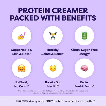 Sweet Cream Protein Coffee Creamer - Grass Fed Pasture Raised Collagen - Hair, Skin & Nail Support, Energy-Boosting MCTs, Keto Friendly, Lactose Free & Gluten Free, 0g of Sugar, 11g of Protein