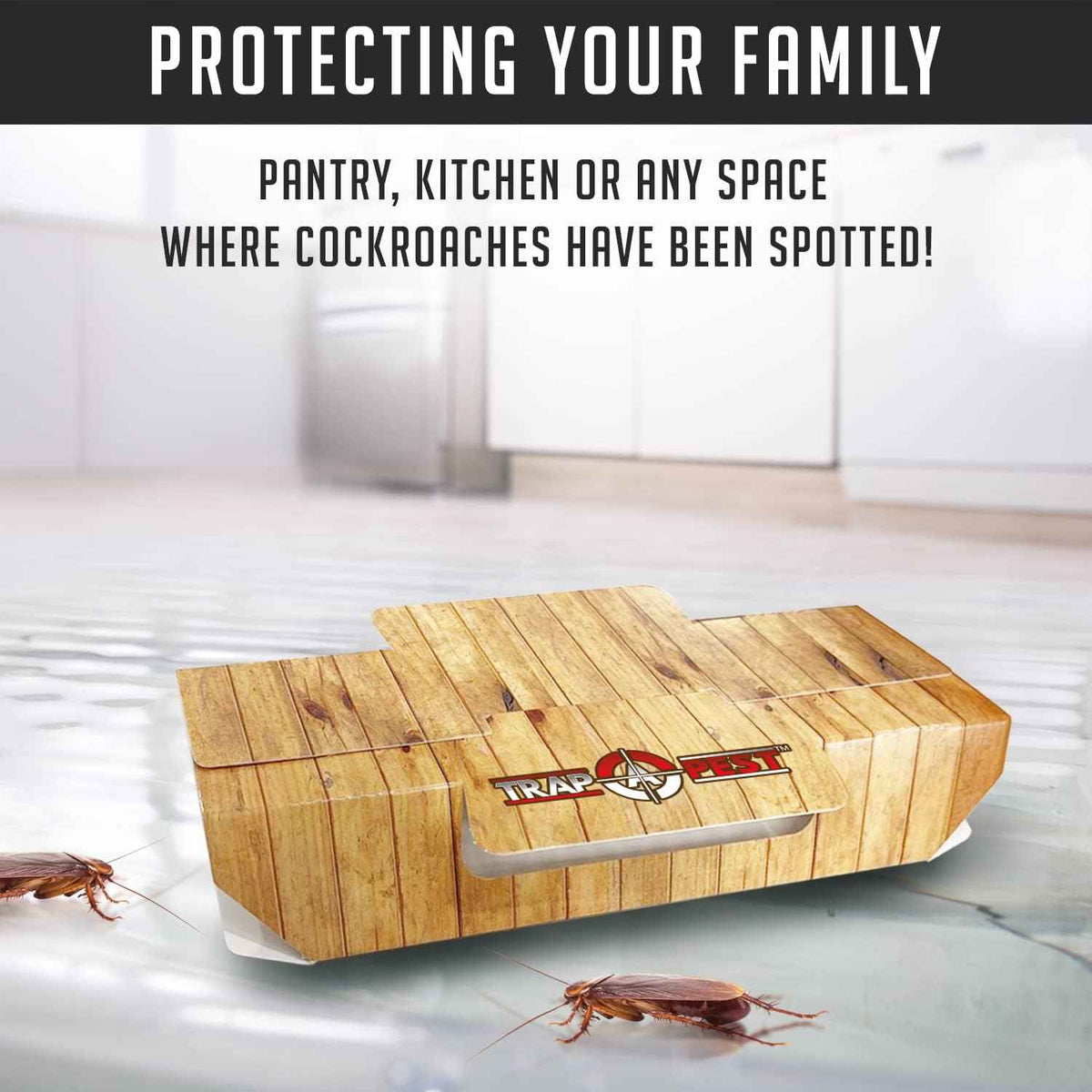 Roach Traps Indoor Sticky 18 Pack - Non-Toxic Glue Traps for Roaches Bug Traps