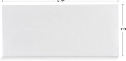 Aimoh #10 Security Self Seal Envelopes – 100 Qty |No Window, EnveGuard, 4⅛ x 9½", White, 24 LB, 100 Count (34100)