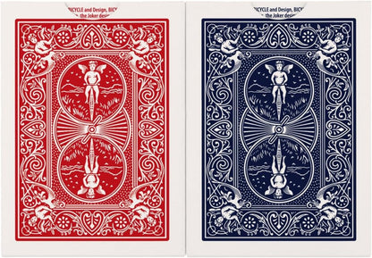 Bicycle Rider Back Playing Cards, Standard Poker Size Deck of Cards, Red & Blue (2 Pack), Classic Cards for Poker, Blackjack, Family Game Night & Card Games, Fun for All Ages