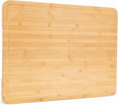 Heimlove Walnut Wood Cutting Board for Kitchen, 24"x18" Reversible Wooden Chopping Board with Deep Juice Grooves and Handles, Natural Walnut Wood Cutting Board for Chopping, Cheese, Vegetables