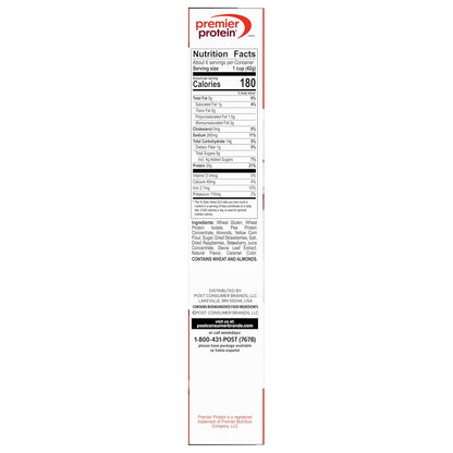 Premier Protein Mixed Berry Almond Cereal, Protein Cereal Flakes Mixed with Dried Berries and Sliced Almonds, Contains 20g of Protein Per Serving, 9 OZ Box
