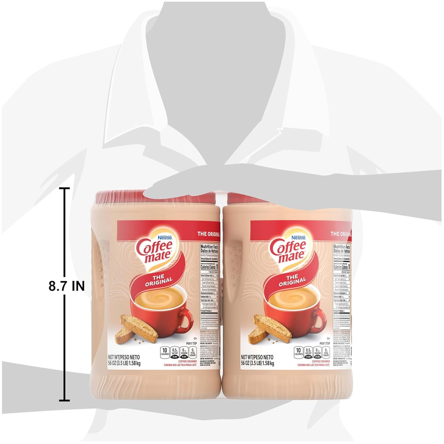 Nestle Coffee mate Coffee Creamer, Original, Non Dairy Powder Creamer, 56 oz Bulk Pack (Pack of 2)