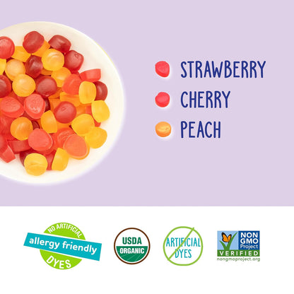 yumearth organic fruit snacks box, 0.7 ounce, pack of 10, 10 count