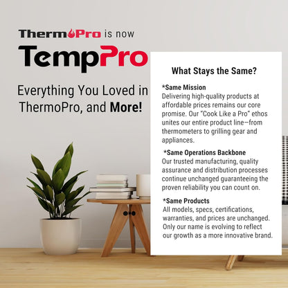 TempPro TP50 Digital Hygrometer Indoor Thermometer Room Thermometer and Humidity Gauge with Temperature Humidity Monitor(Previously ThermoPro)