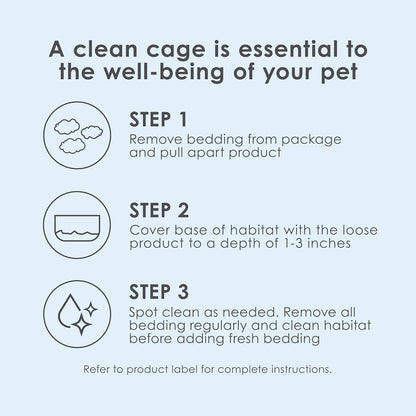 Kaytee Clean & Cozy White Paper Bedding, Made for Small Animals, 49.2 Liters