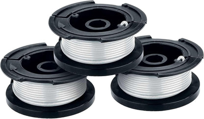 BLACK+DECKER Weed Eater String, Trimmer Line, 3-Pack, 30-Feet of Replacement Spool, 0.065-Inch Diameter (AF1003ZP)