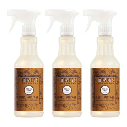 MRS. MEYER'S CLEAN DAY All-Purpose Cleaner Spray, Limited Edition Acorn Spice, 16 fl. oz - Pack of 3